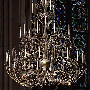 Chandelier in Strasbourg Cathedral